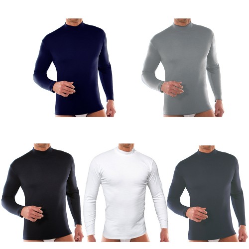 5 Magliette Dolcevita Da Uomo Vari Colori E Taglie Vka28